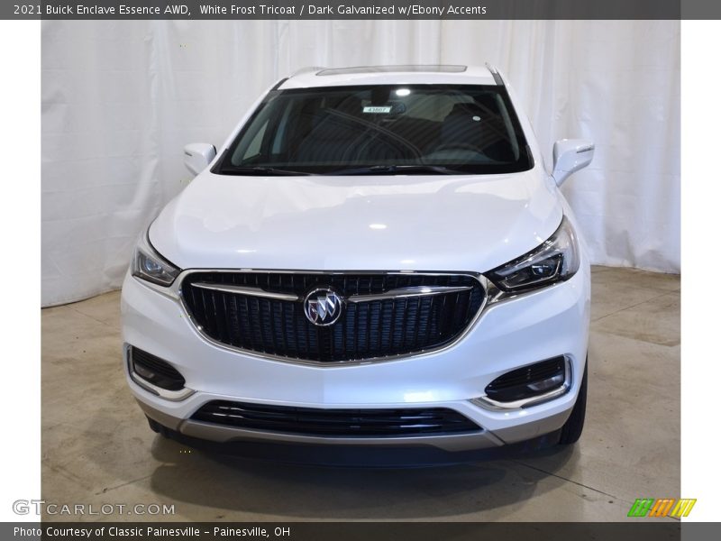 White Frost Tricoat / Dark Galvanized w/Ebony Accents 2021 Buick Enclave Essence AWD