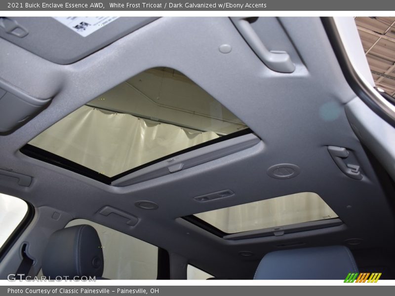White Frost Tricoat / Dark Galvanized w/Ebony Accents 2021 Buick Enclave Essence AWD