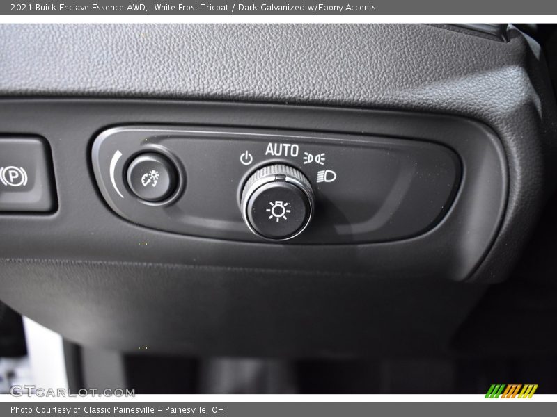 White Frost Tricoat / Dark Galvanized w/Ebony Accents 2021 Buick Enclave Essence AWD