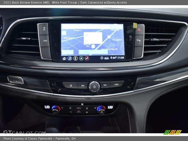 White Frost Tricoat / Dark Galvanized w/Ebony Accents 2021 Buick Enclave Essence AWD
