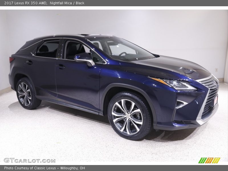 Nightfall Mica / Black 2017 Lexus RX 350 AWD