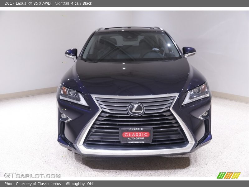 Nightfall Mica / Black 2017 Lexus RX 350 AWD
