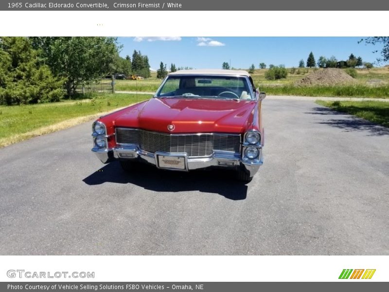 Crimson Firemist / White 1965 Cadillac Eldorado Convertible