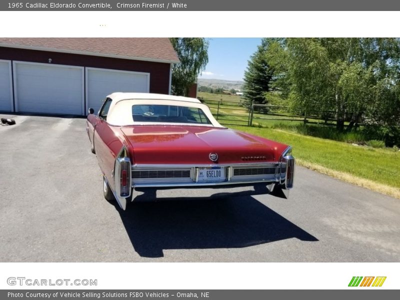 Crimson Firemist / White 1965 Cadillac Eldorado Convertible