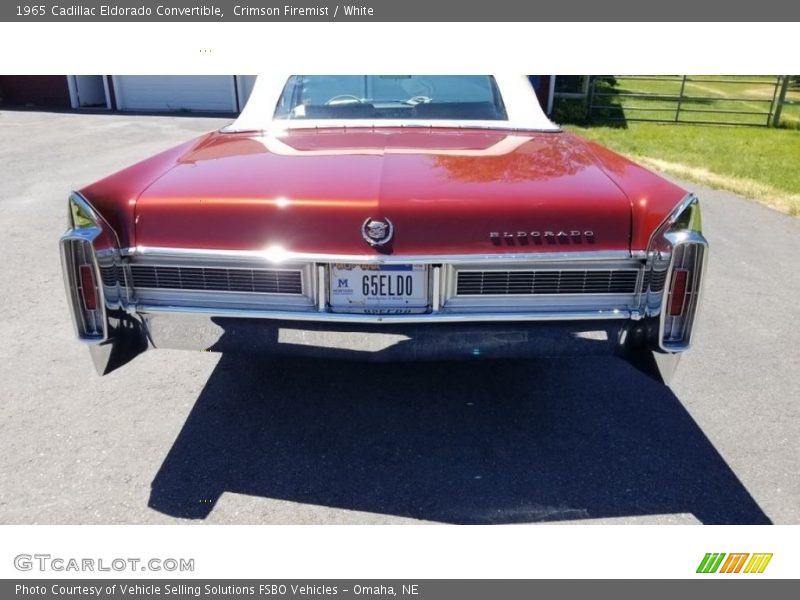 Crimson Firemist / White 1965 Cadillac Eldorado Convertible