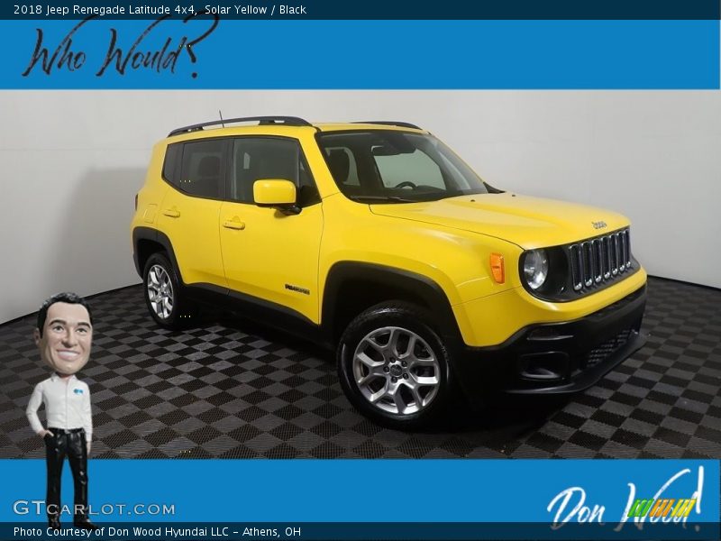 Solar Yellow / Black 2018 Jeep Renegade Latitude 4x4