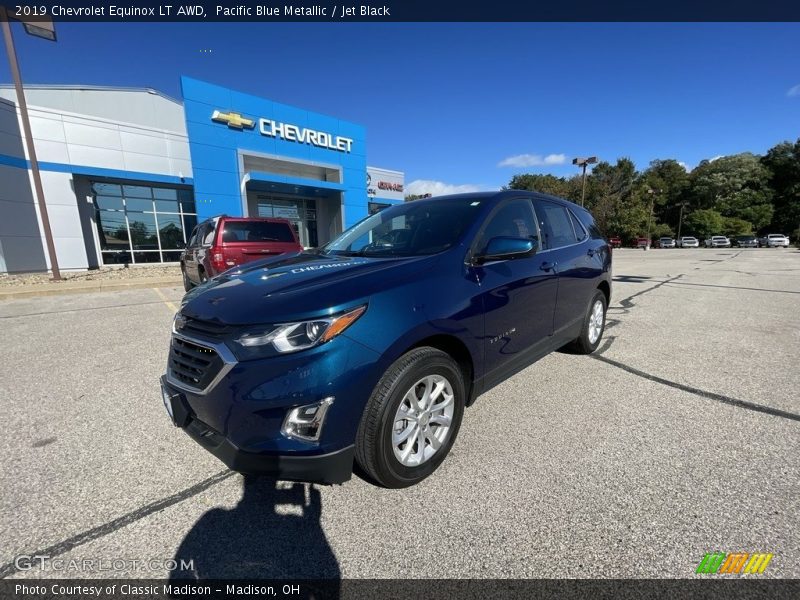 Pacific Blue Metallic / Jet Black 2019 Chevrolet Equinox LT AWD
