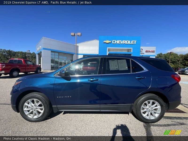 Pacific Blue Metallic / Jet Black 2019 Chevrolet Equinox LT AWD