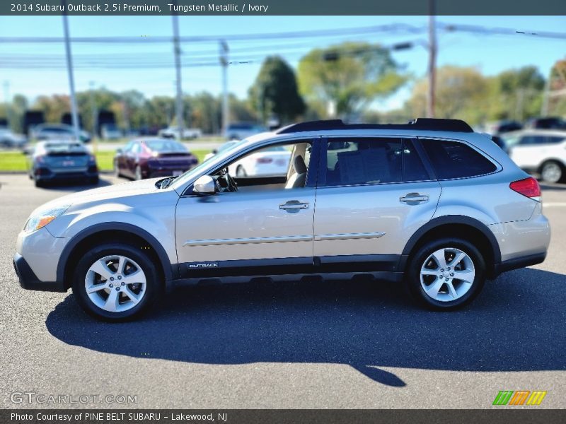 Tungsten Metallic / Ivory 2014 Subaru Outback 2.5i Premium