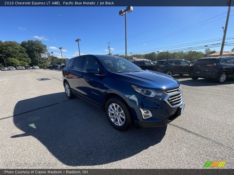 Pacific Blue Metallic / Jet Black 2019 Chevrolet Equinox LT AWD