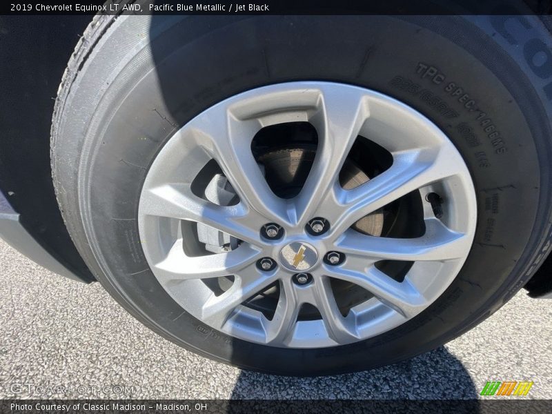 Pacific Blue Metallic / Jet Black 2019 Chevrolet Equinox LT AWD