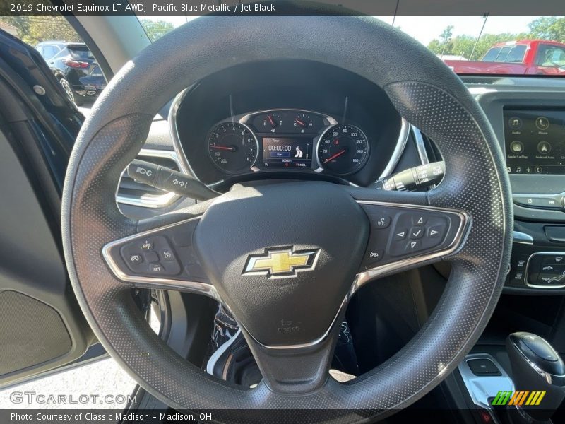 Pacific Blue Metallic / Jet Black 2019 Chevrolet Equinox LT AWD