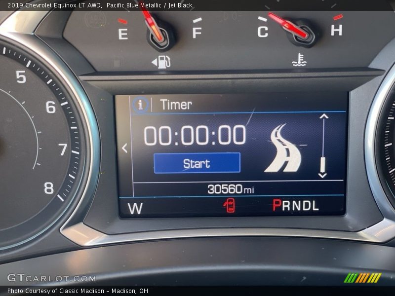 Pacific Blue Metallic / Jet Black 2019 Chevrolet Equinox LT AWD