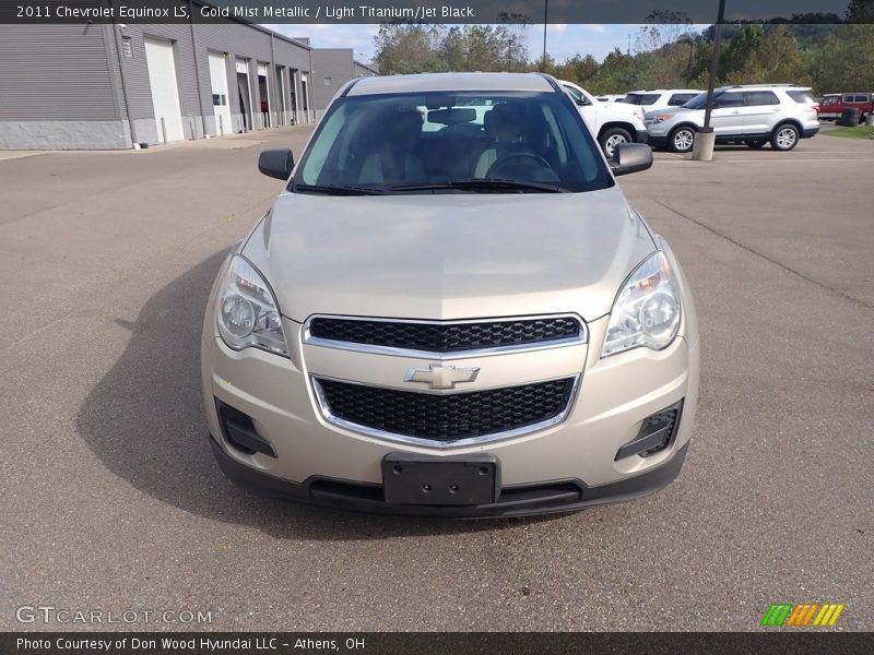 Gold Mist Metallic / Light Titanium/Jet Black 2011 Chevrolet Equinox LS