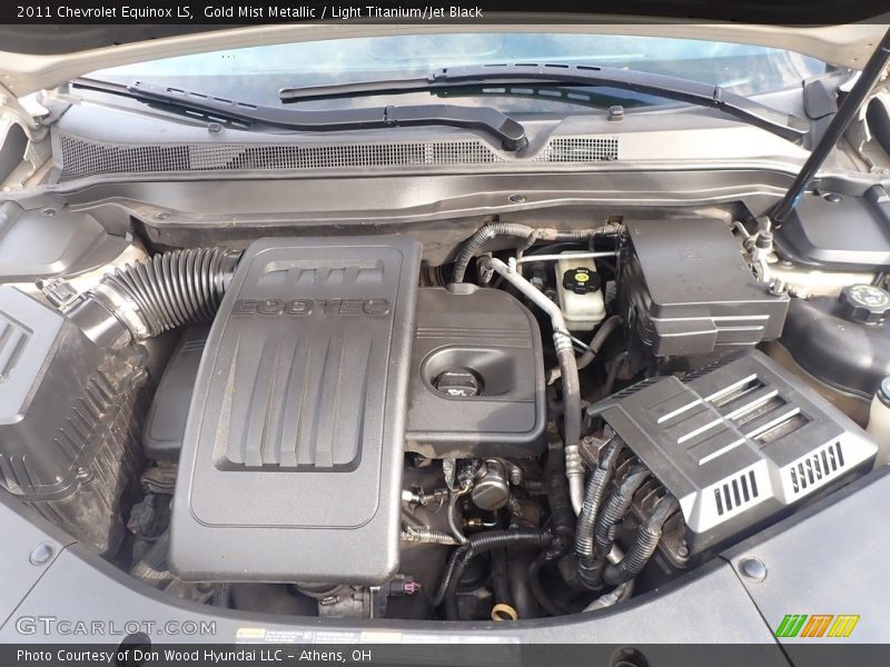 Gold Mist Metallic / Light Titanium/Jet Black 2011 Chevrolet Equinox LS