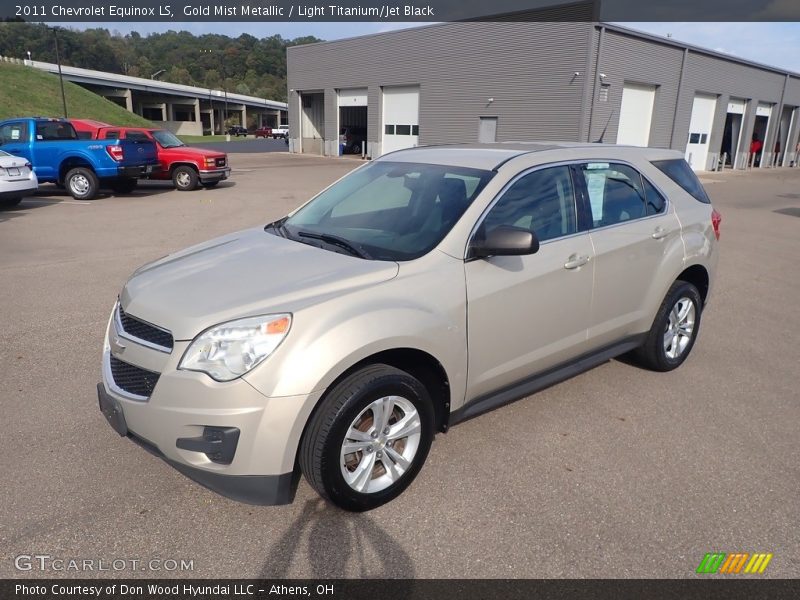 Gold Mist Metallic / Light Titanium/Jet Black 2011 Chevrolet Equinox LS