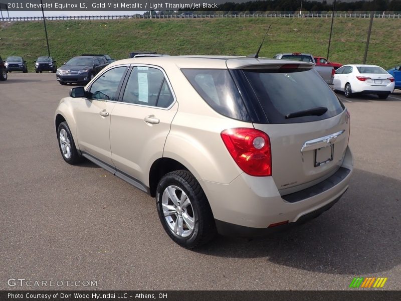 Gold Mist Metallic / Light Titanium/Jet Black 2011 Chevrolet Equinox LS