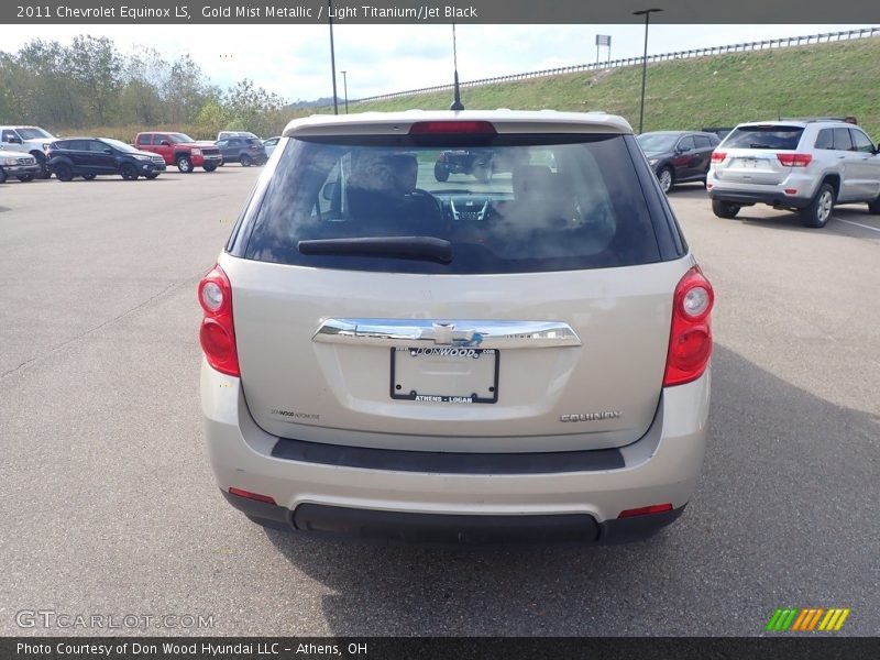 Gold Mist Metallic / Light Titanium/Jet Black 2011 Chevrolet Equinox LS