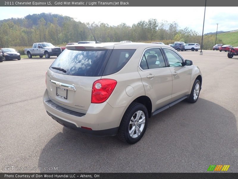 Gold Mist Metallic / Light Titanium/Jet Black 2011 Chevrolet Equinox LS