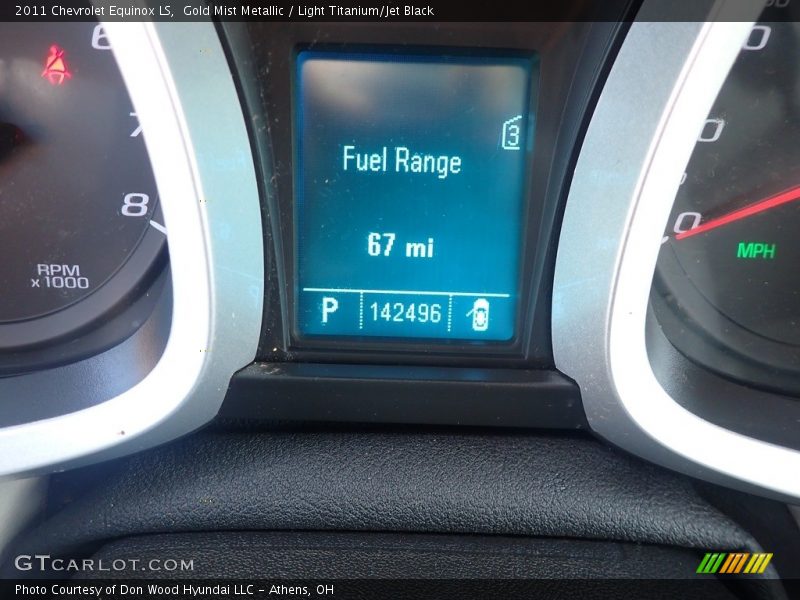 Gold Mist Metallic / Light Titanium/Jet Black 2011 Chevrolet Equinox LS