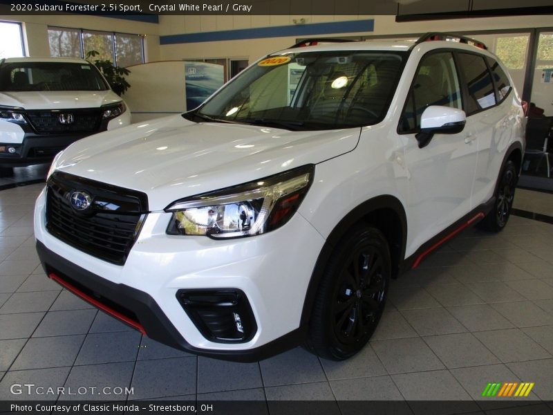 Crystal White Pearl / Gray 2020 Subaru Forester 2.5i Sport