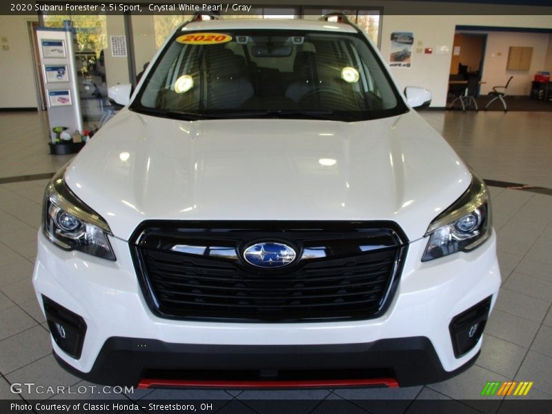 Crystal White Pearl / Gray 2020 Subaru Forester 2.5i Sport