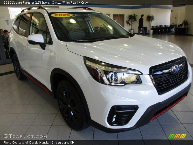 Crystal White Pearl / Gray 2020 Subaru Forester 2.5i Sport