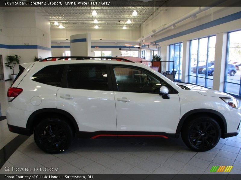 Crystal White Pearl / Gray 2020 Subaru Forester 2.5i Sport