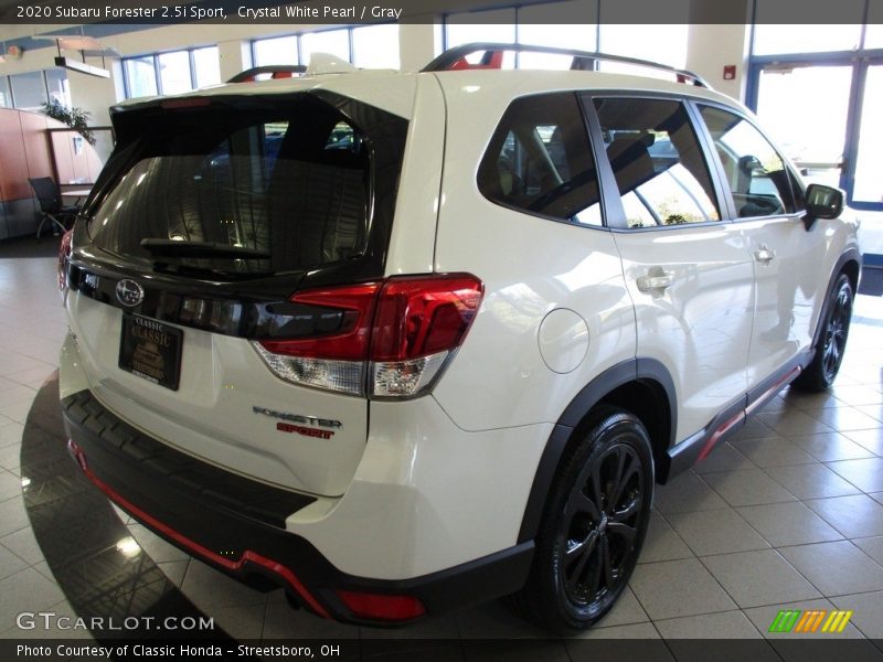 Crystal White Pearl / Gray 2020 Subaru Forester 2.5i Sport