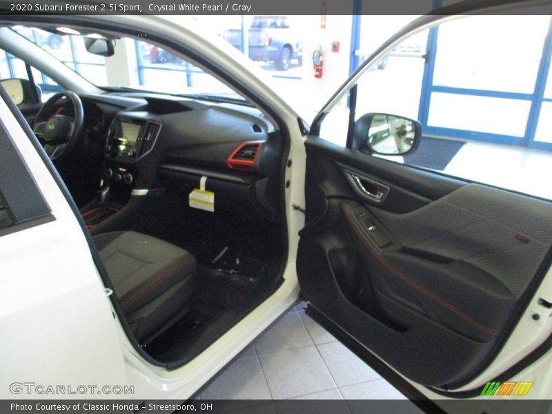 Crystal White Pearl / Gray 2020 Subaru Forester 2.5i Sport