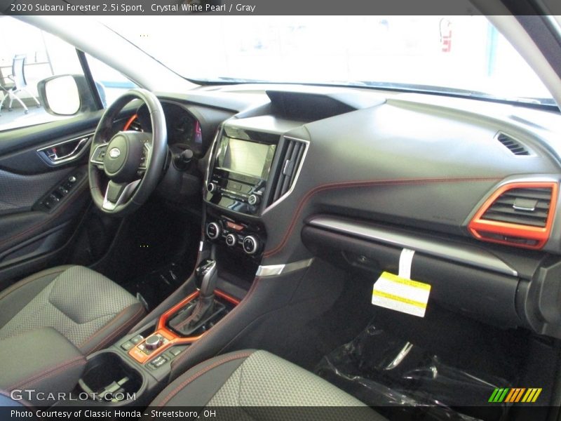 Crystal White Pearl / Gray 2020 Subaru Forester 2.5i Sport