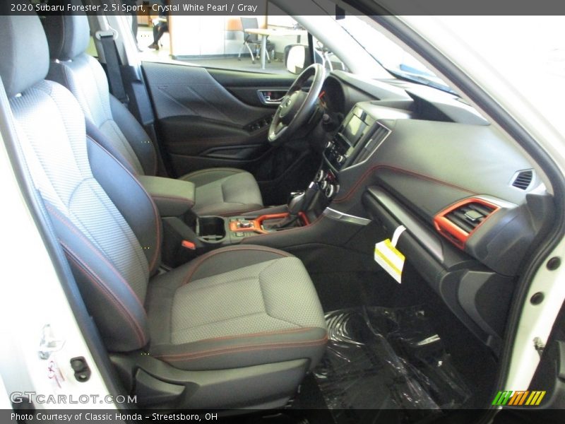 Crystal White Pearl / Gray 2020 Subaru Forester 2.5i Sport