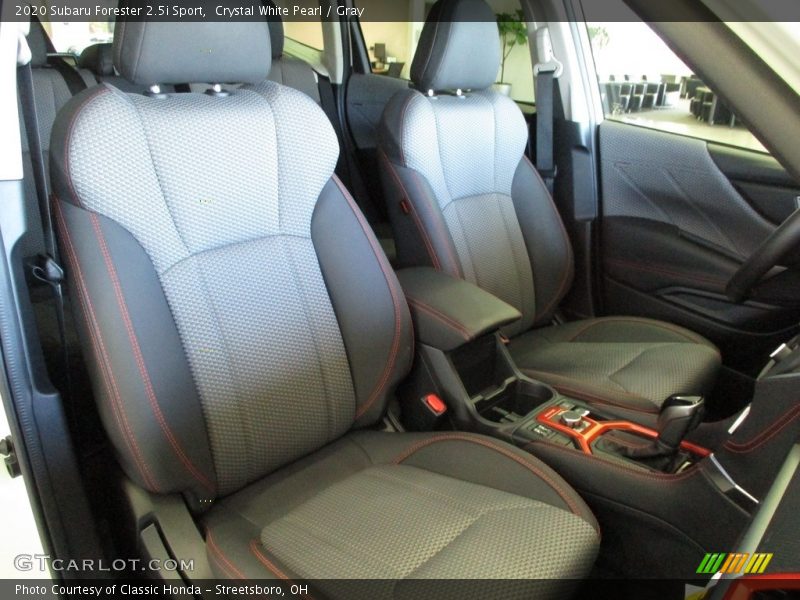 Crystal White Pearl / Gray 2020 Subaru Forester 2.5i Sport