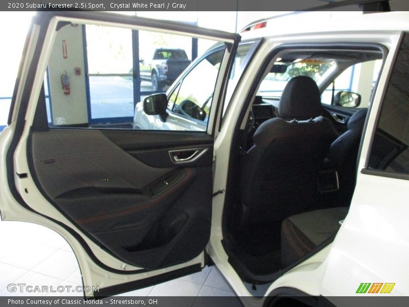 Crystal White Pearl / Gray 2020 Subaru Forester 2.5i Sport
