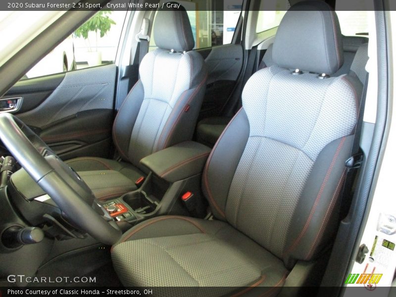Crystal White Pearl / Gray 2020 Subaru Forester 2.5i Sport