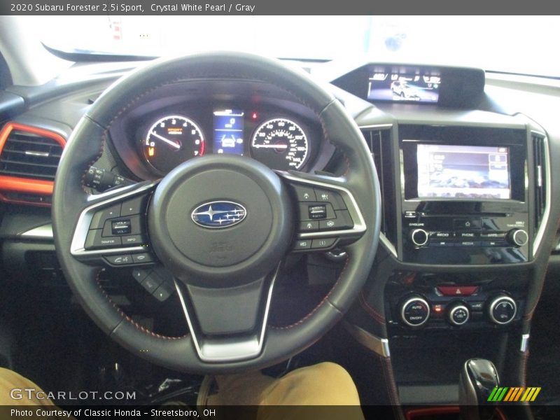 Crystal White Pearl / Gray 2020 Subaru Forester 2.5i Sport