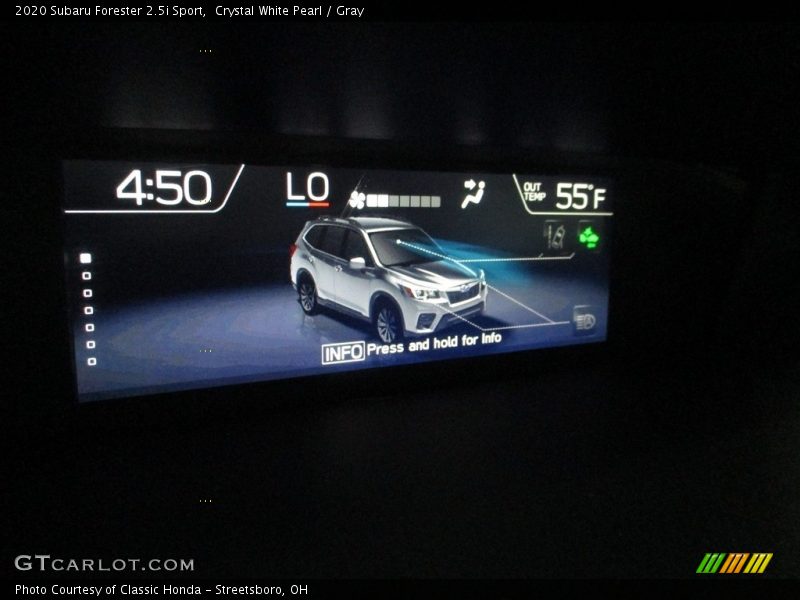 Crystal White Pearl / Gray 2020 Subaru Forester 2.5i Sport