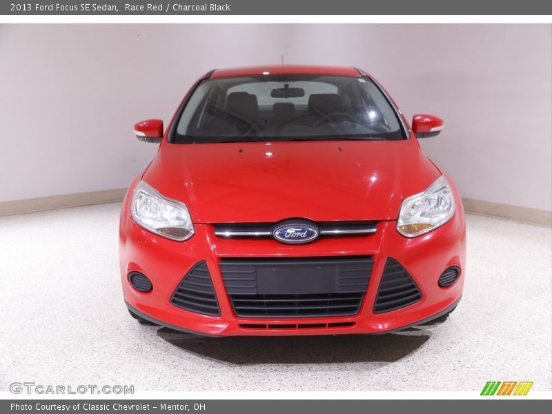 Race Red / Charcoal Black 2013 Ford Focus SE Sedan