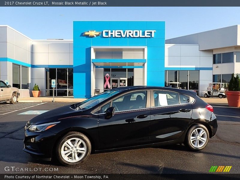 Mosaic Black Metallic / Jet Black 2017 Chevrolet Cruze LT