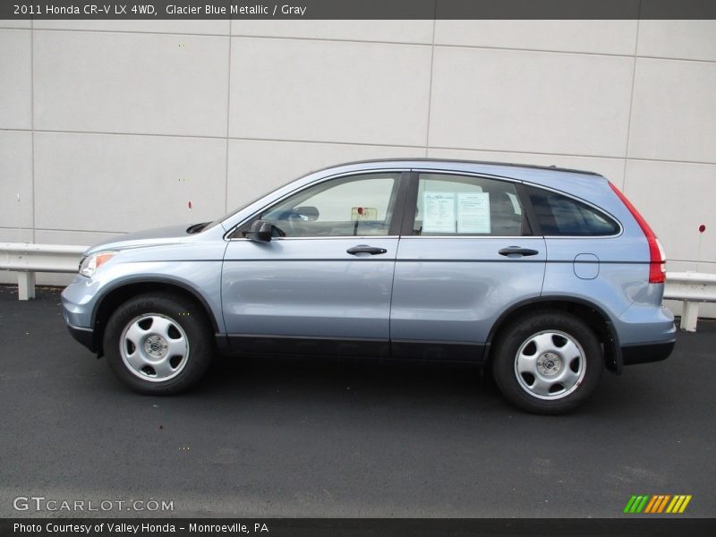 Glacier Blue Metallic / Gray 2011 Honda CR-V LX 4WD