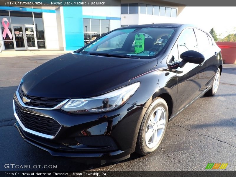Mosaic Black Metallic / Jet Black 2017 Chevrolet Cruze LT