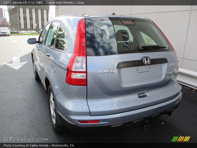 Glacier Blue Metallic / Gray 2011 Honda CR-V LX 4WD