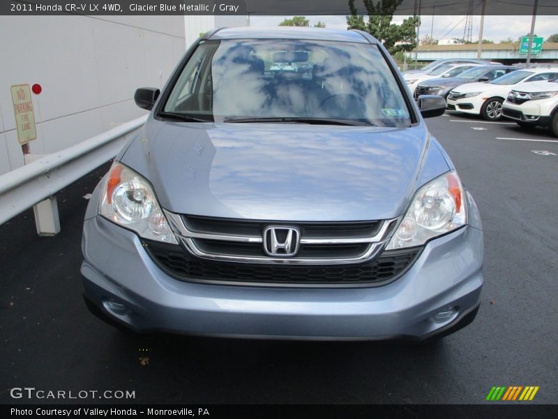 Glacier Blue Metallic / Gray 2011 Honda CR-V LX 4WD