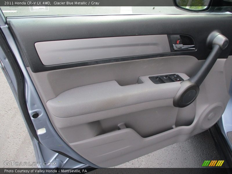 Glacier Blue Metallic / Gray 2011 Honda CR-V LX 4WD