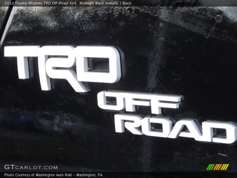 Midnight Black metallic / Black 2019 Toyota 4Runner TRD Off-Road 4x4