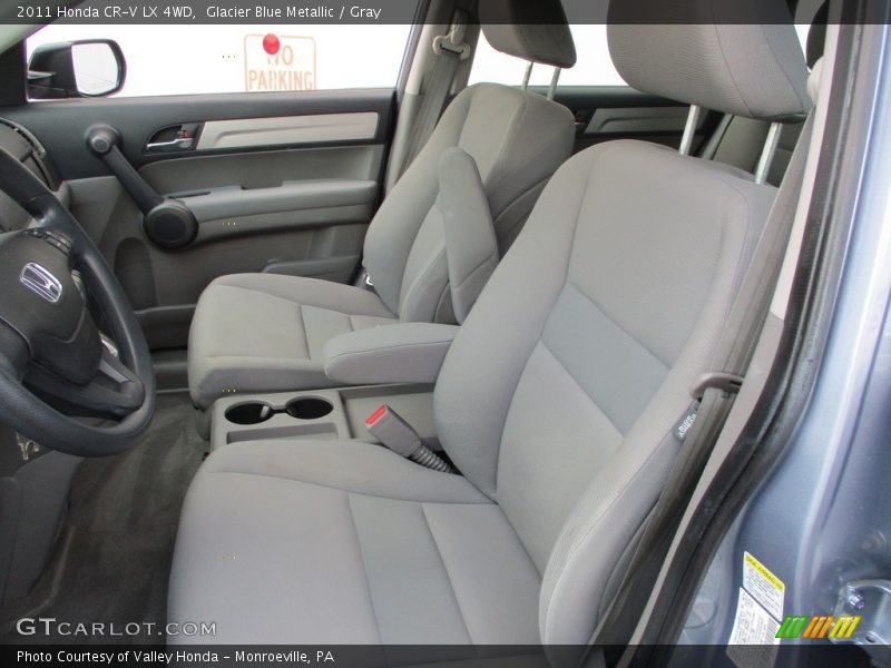 Glacier Blue Metallic / Gray 2011 Honda CR-V LX 4WD