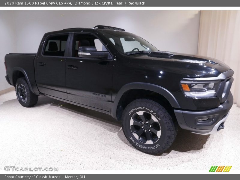 Diamond Black Crystal Pearl / Red/Black 2020 Ram 1500 Rebel Crew Cab 4x4
