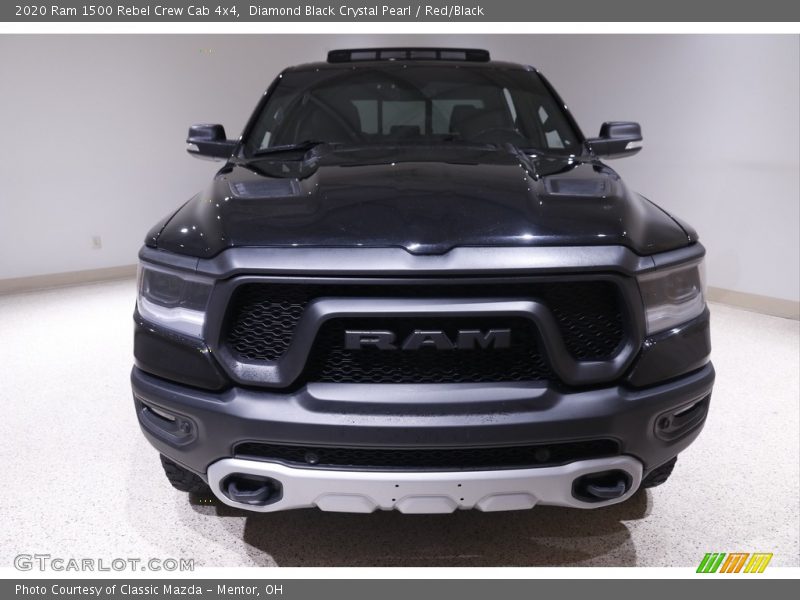 Diamond Black Crystal Pearl / Red/Black 2020 Ram 1500 Rebel Crew Cab 4x4