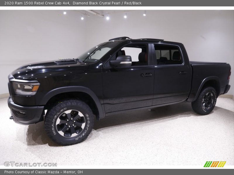 Diamond Black Crystal Pearl / Red/Black 2020 Ram 1500 Rebel Crew Cab 4x4