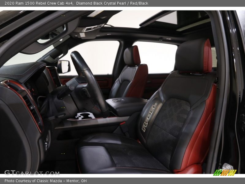 Diamond Black Crystal Pearl / Red/Black 2020 Ram 1500 Rebel Crew Cab 4x4